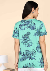 Teal Zipless Maternity and Feeding T-Shirt