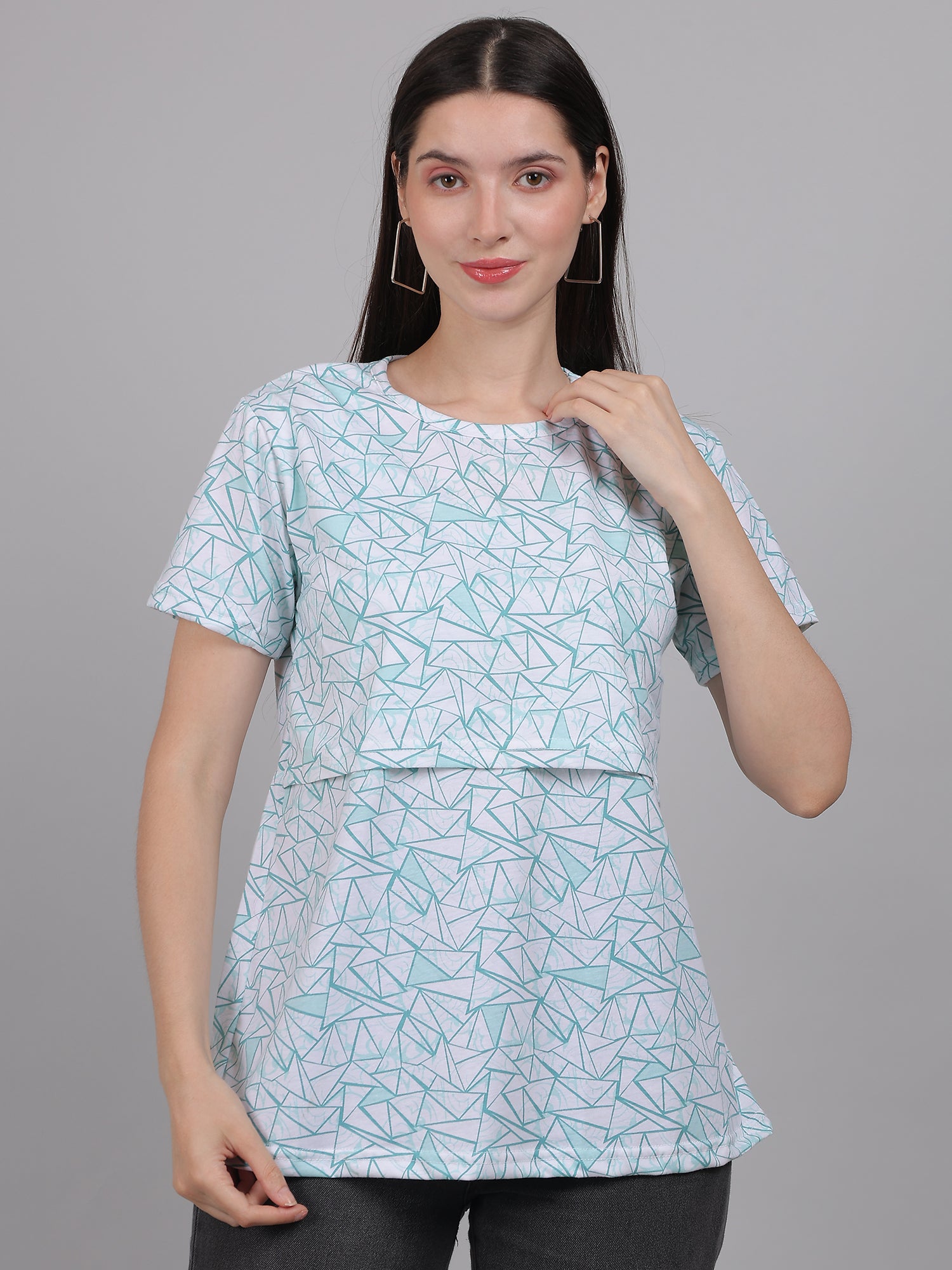 White-Teal-Zipless-Feeding-T-Shirt-Top