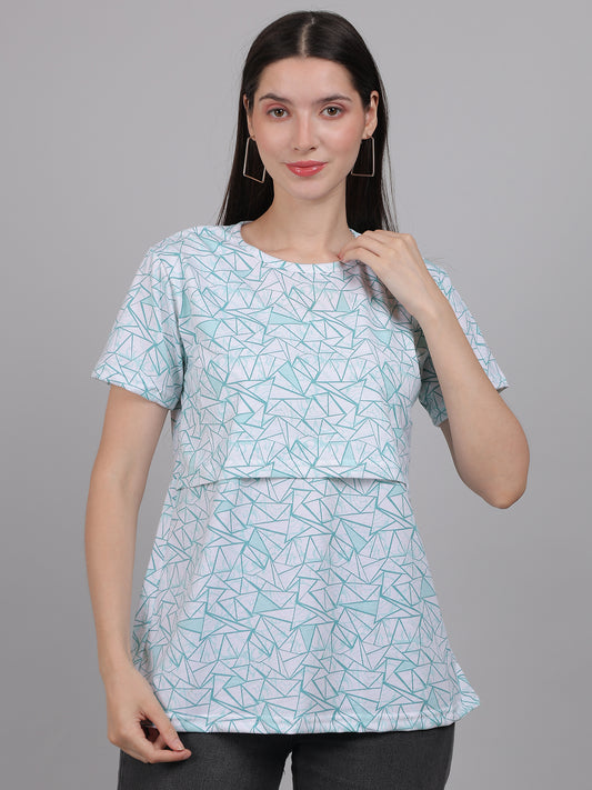 White-Teal-Zipless-Feeding-T-Shirt-Top