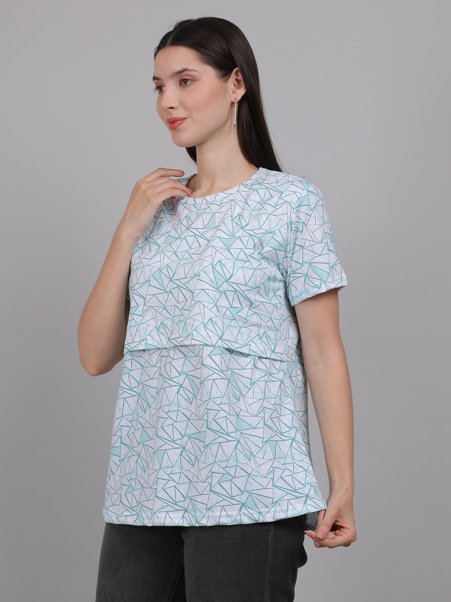 White-Teal-Zipless-Feeding-T-Shirt-Top