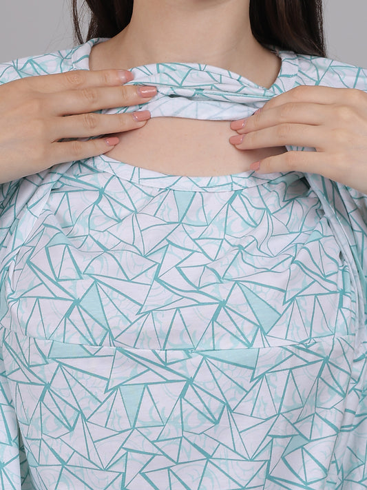 White-Teal-Zipless-Feeding-T-Shirt-Top