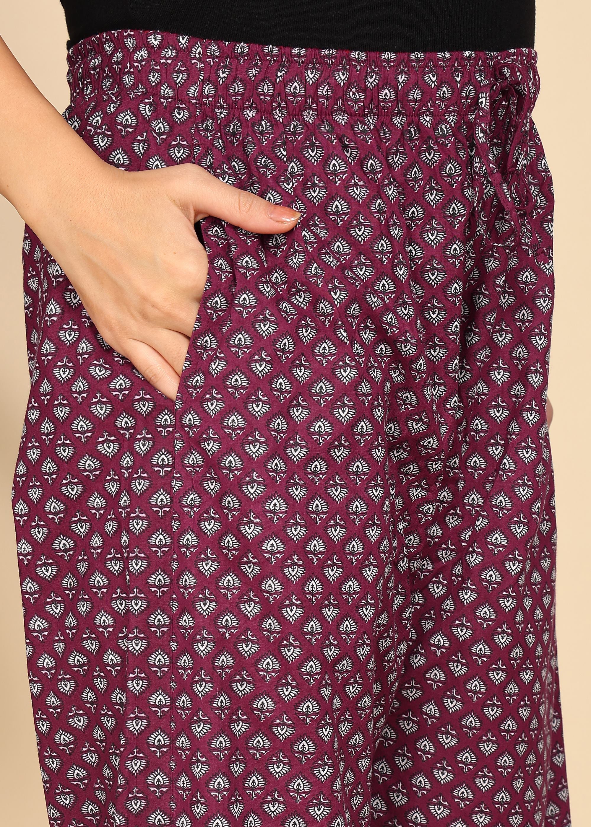 Wine-PureCotton-Maternity-Feeding-Co-ord-Set