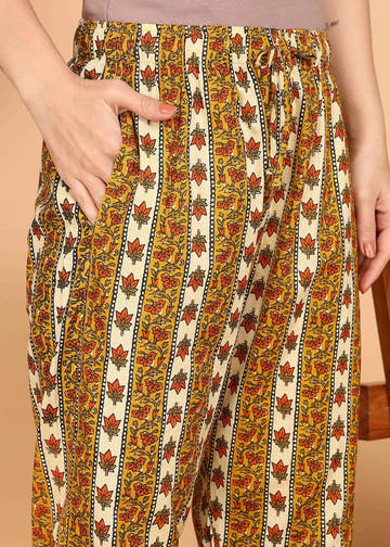 Yellow Pure Cotton Straight Feeding Kurta Set with Dupatta