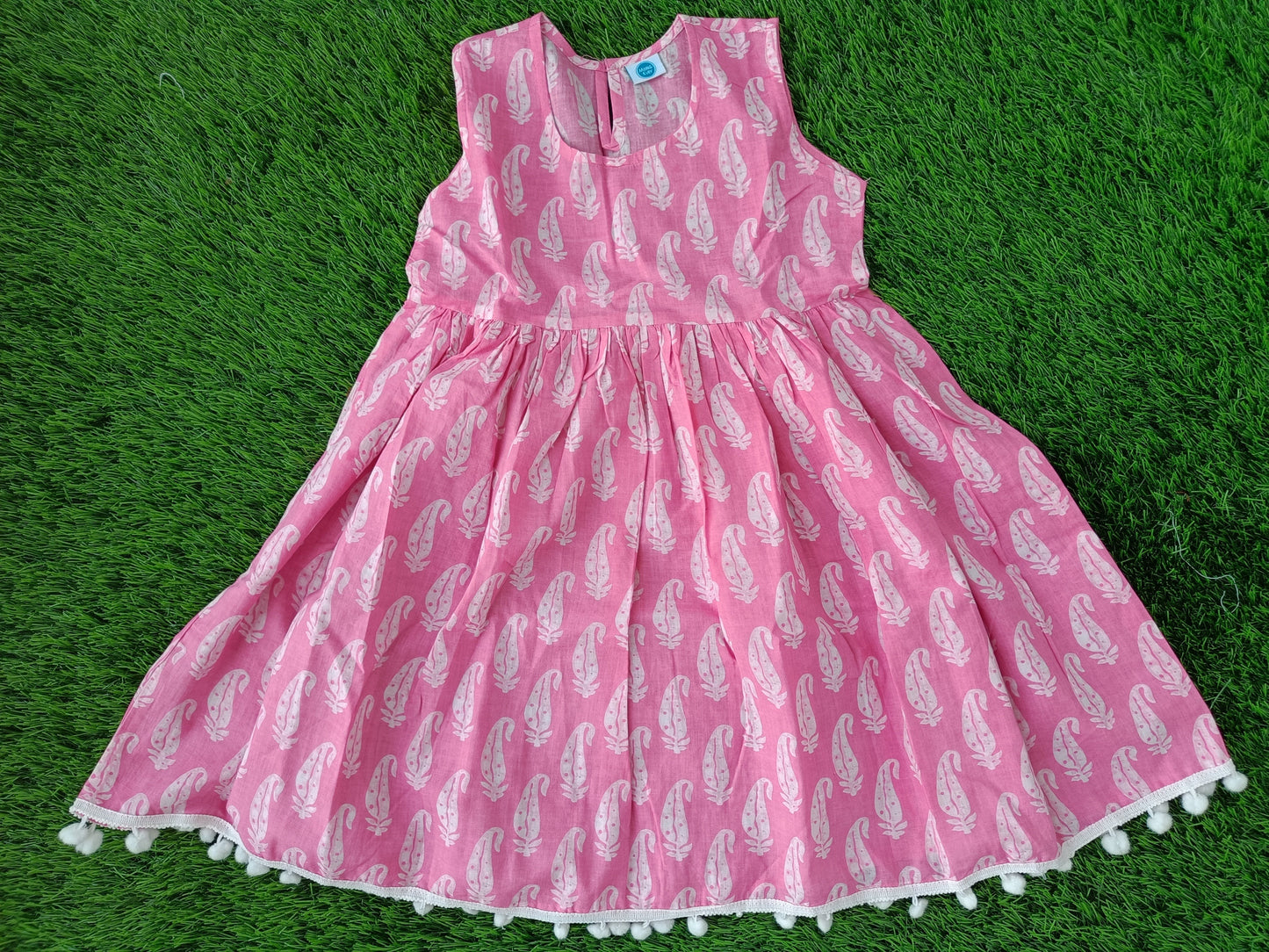 Pure Cotton Palazzo Set for Girls | Pink Printed 2