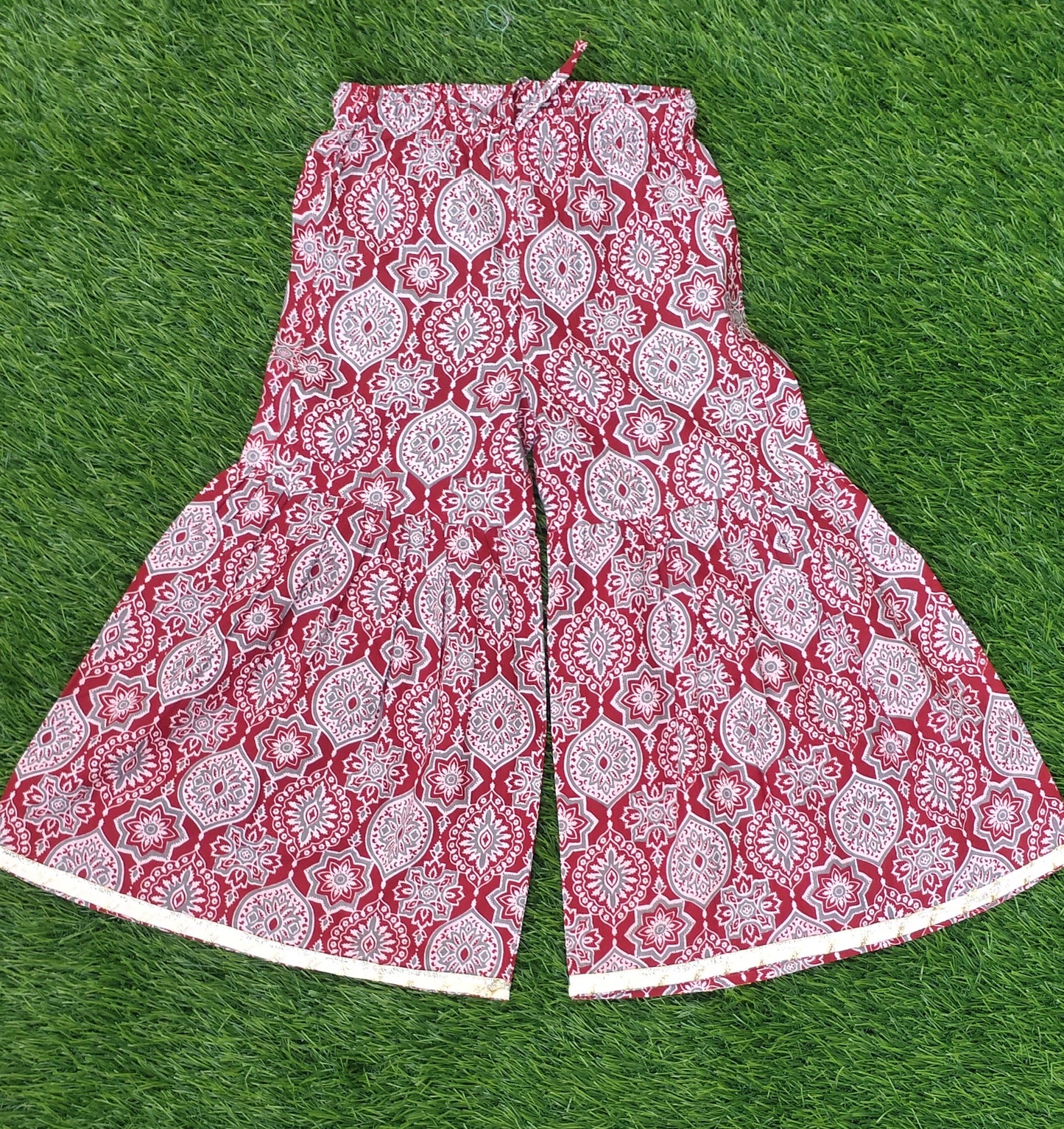 Pure Cotton Sharara Set for Girls | Red