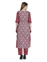 Maternity and Feeding Kurta Set | Pure Cotton | Maroon