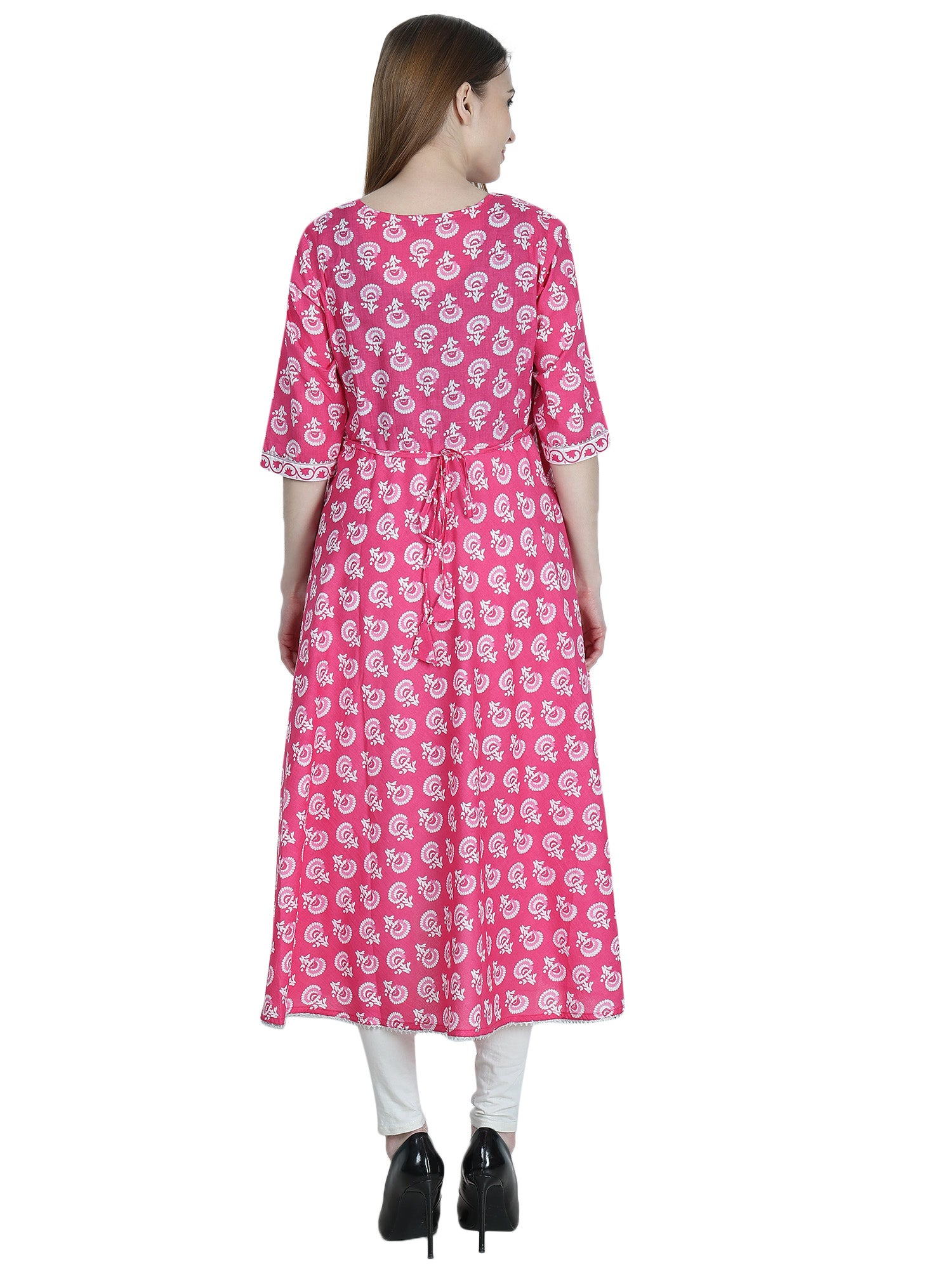 Pink-PureCotton-Maternity-Feeding-Kurti