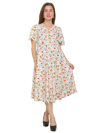 Maternity Kurti | Rayon off-White Color | Feeding Kurti | Pre and Post Pregnancy